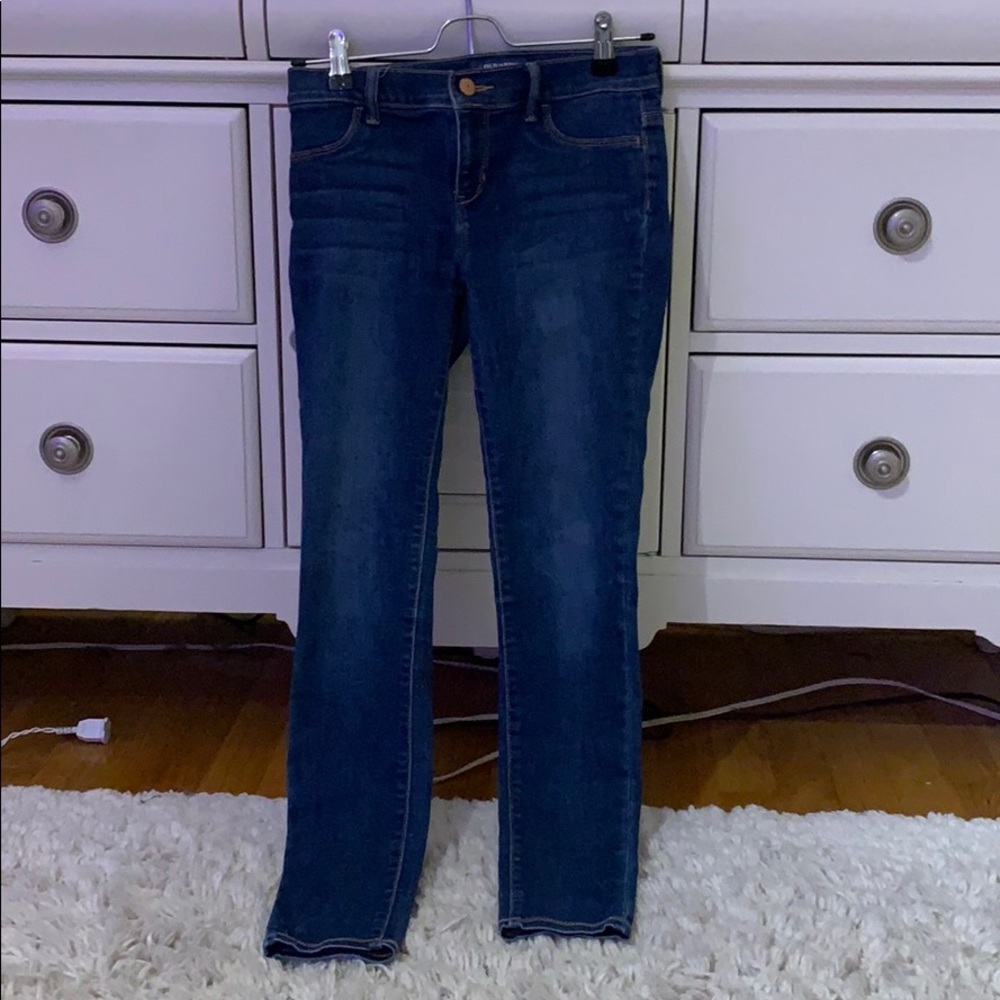 Blue denim jeans